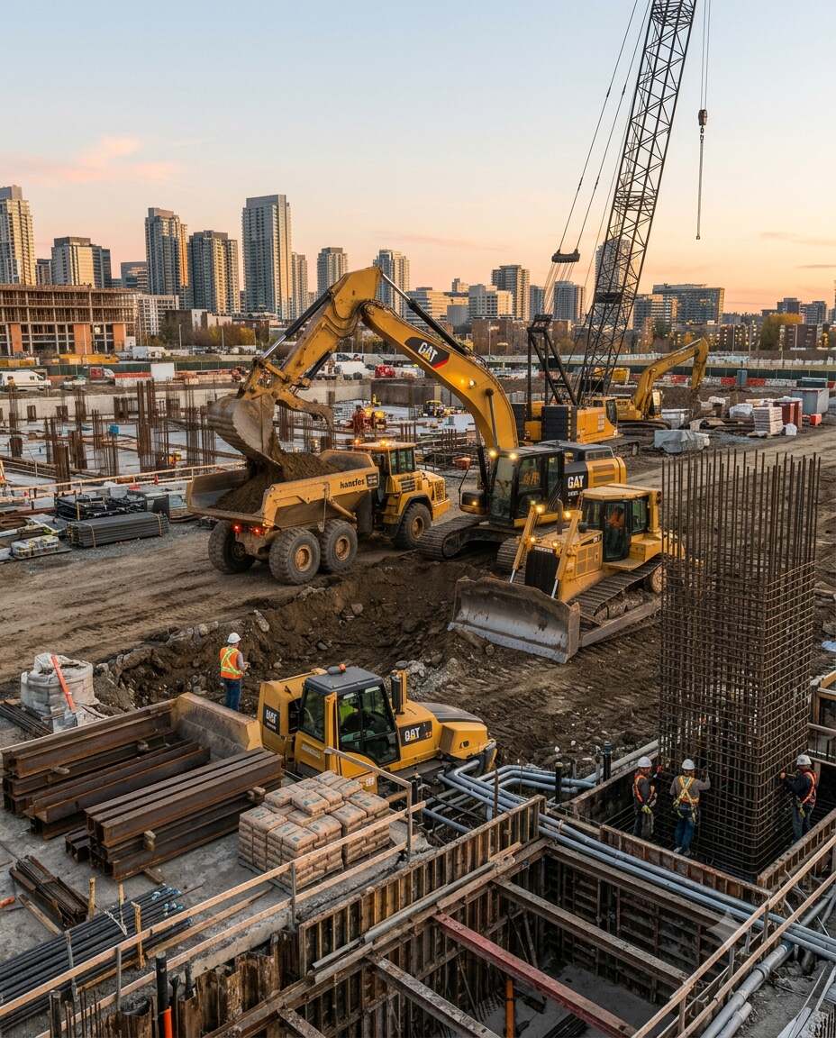 Heavy-duty construction machinery components